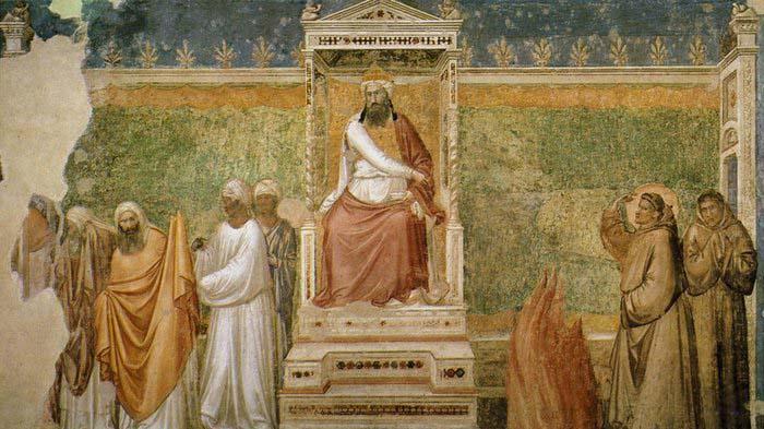 St Francis before the Sultan, GIOTTO di Bondone